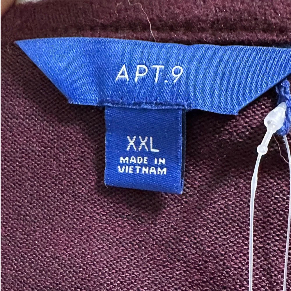 NEW Apt 9 Women's‎ Sweater XXL Burgundy  Long Sleeve